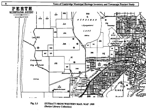 1909 Western Mail Map