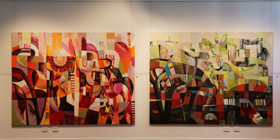 Kate Elsey Two Large Paintings