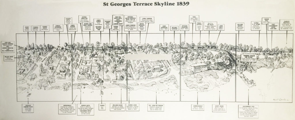 St Georges Tce 1839 Historical Illustration