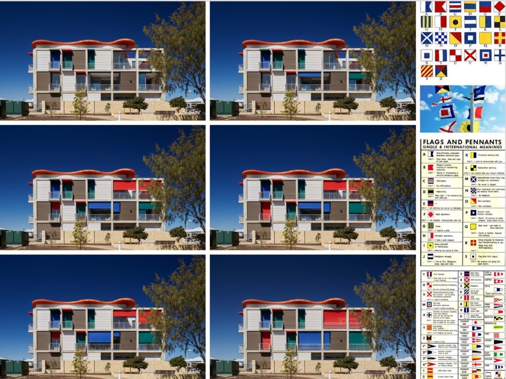 Collage of images of front of Cloud House