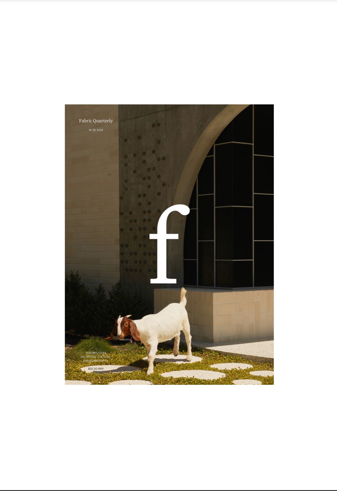 Fabric Quarterly Cover featuring 123 House designed by Neil Cownie Architect